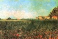 Fermes dans un champ de blé près d’Arles Vincent van Gogh